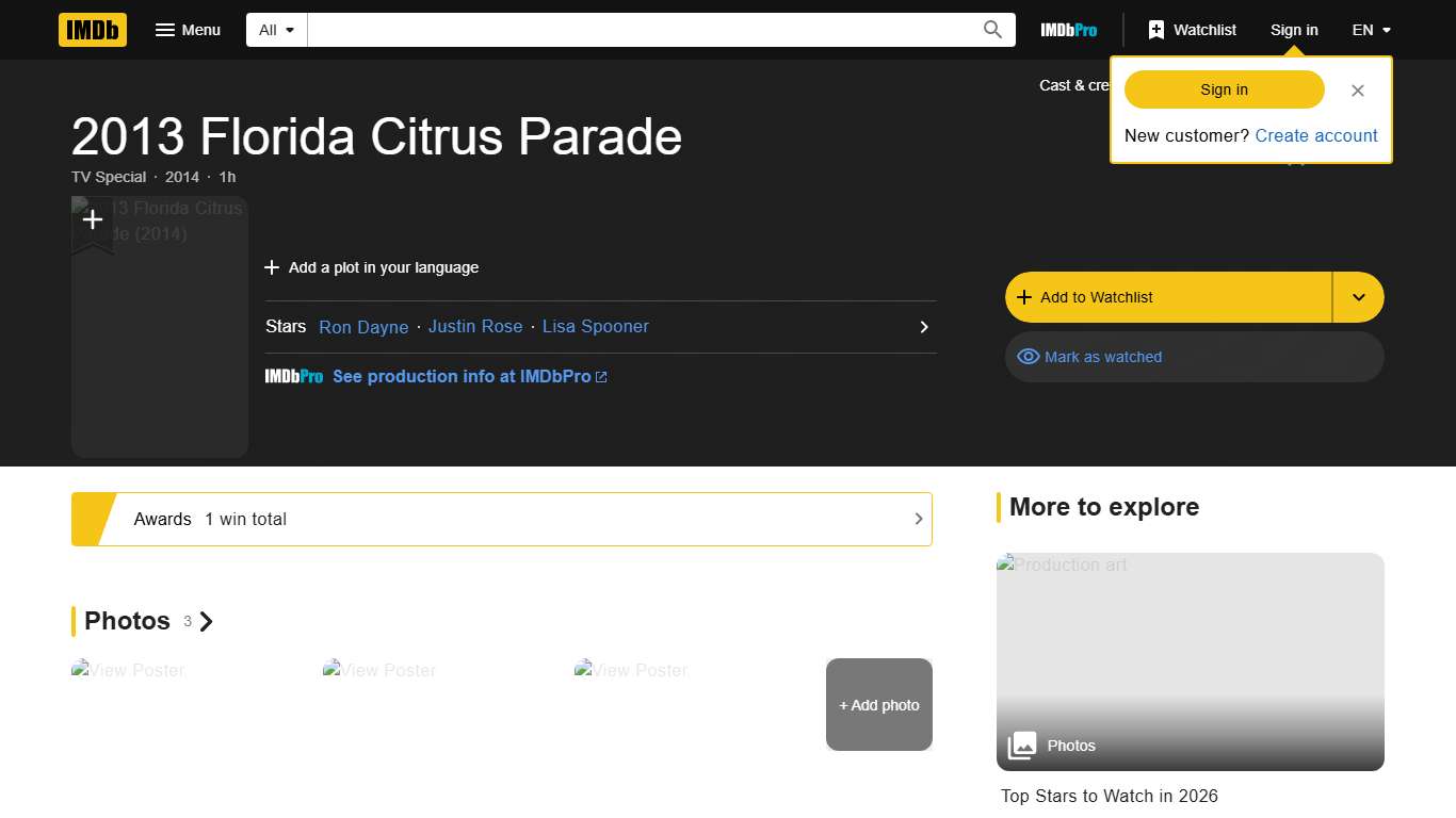 2013 Florida Citrus Parade (TV Special 2014) - IMDb